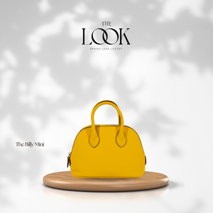 The Mini Billy Dome Crossbody in Lemon by The Look