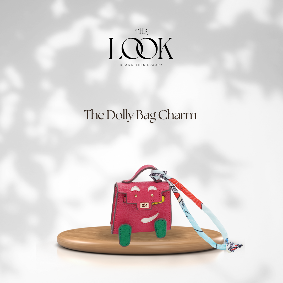 Dolly Leather Bag Charm by The Look