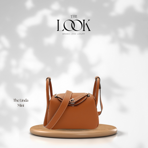 The Linda Mini Togo Leather in Gold Tan by The Look