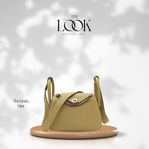 The Linda Mini Togo Leather in Biscuit SHW by The Look